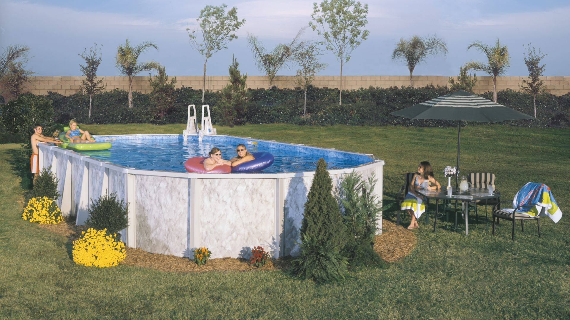 Above-ground pool accessories make pool ownership fun and easy.